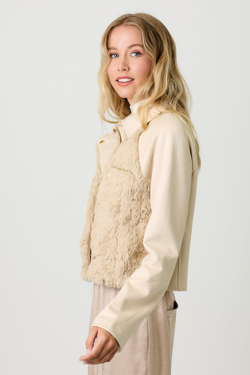 Katie Suede & Fur Jacket