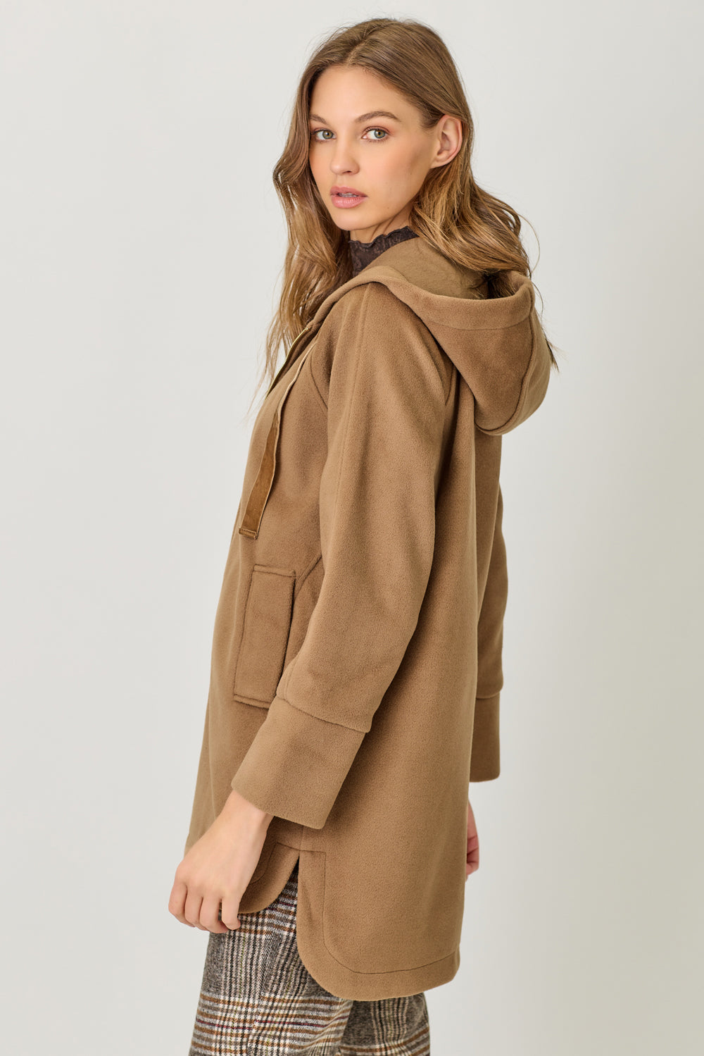 Morgan Hooded Zip Coat