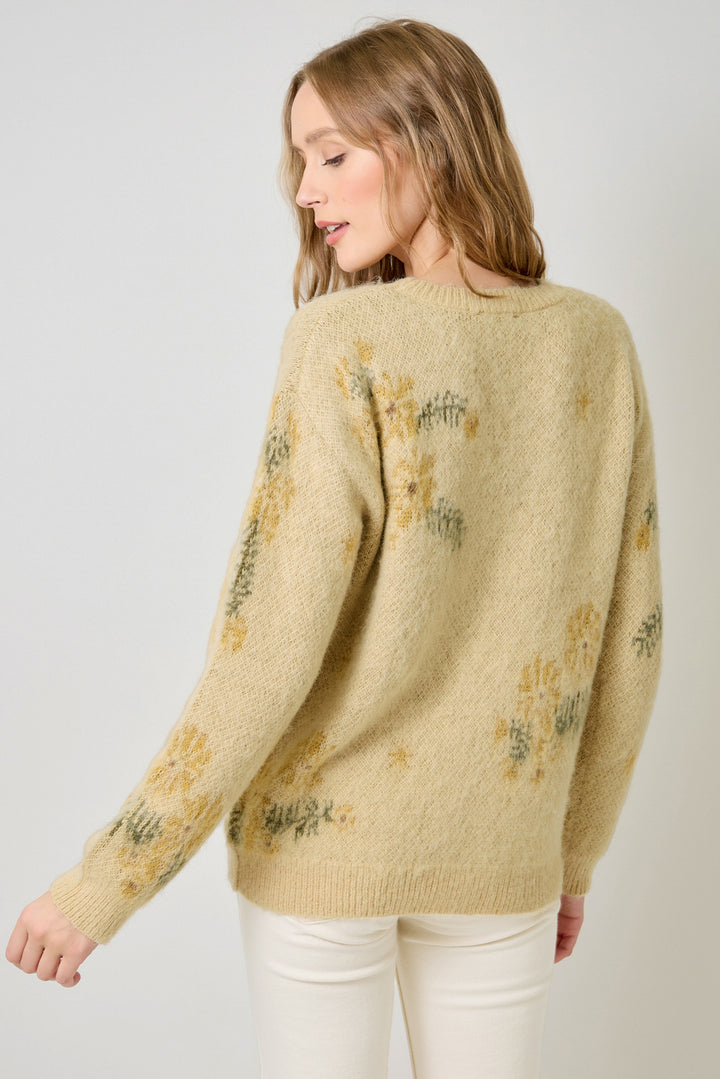 Soft Bloom Floral Sweater