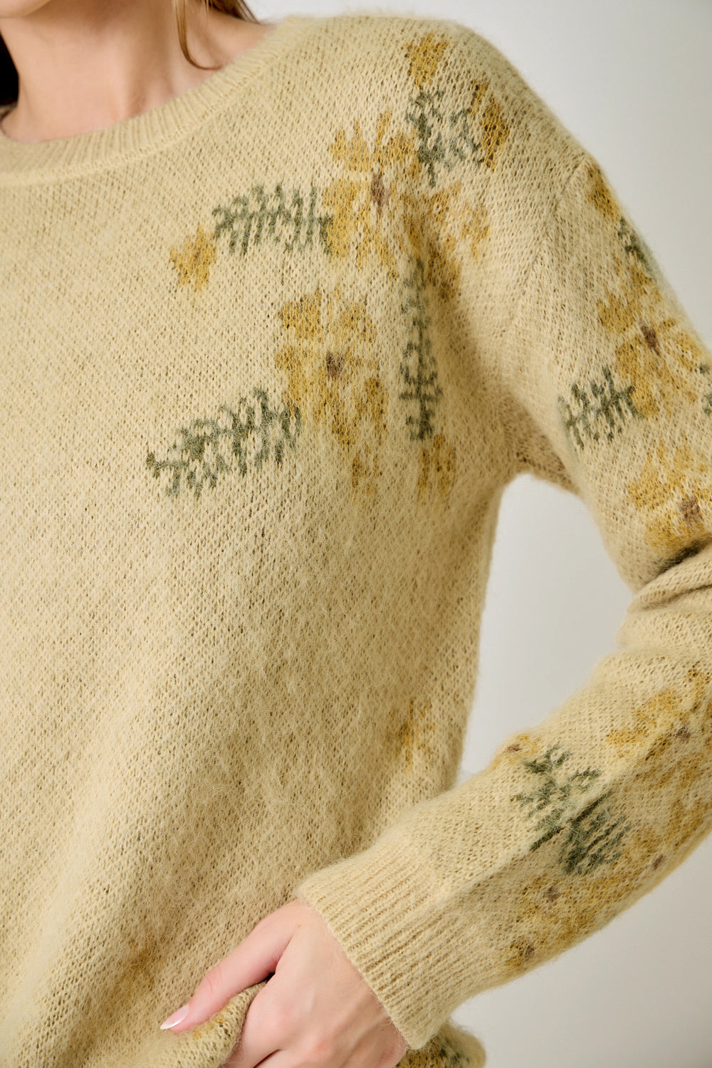 Soft Bloom Floral Sweater