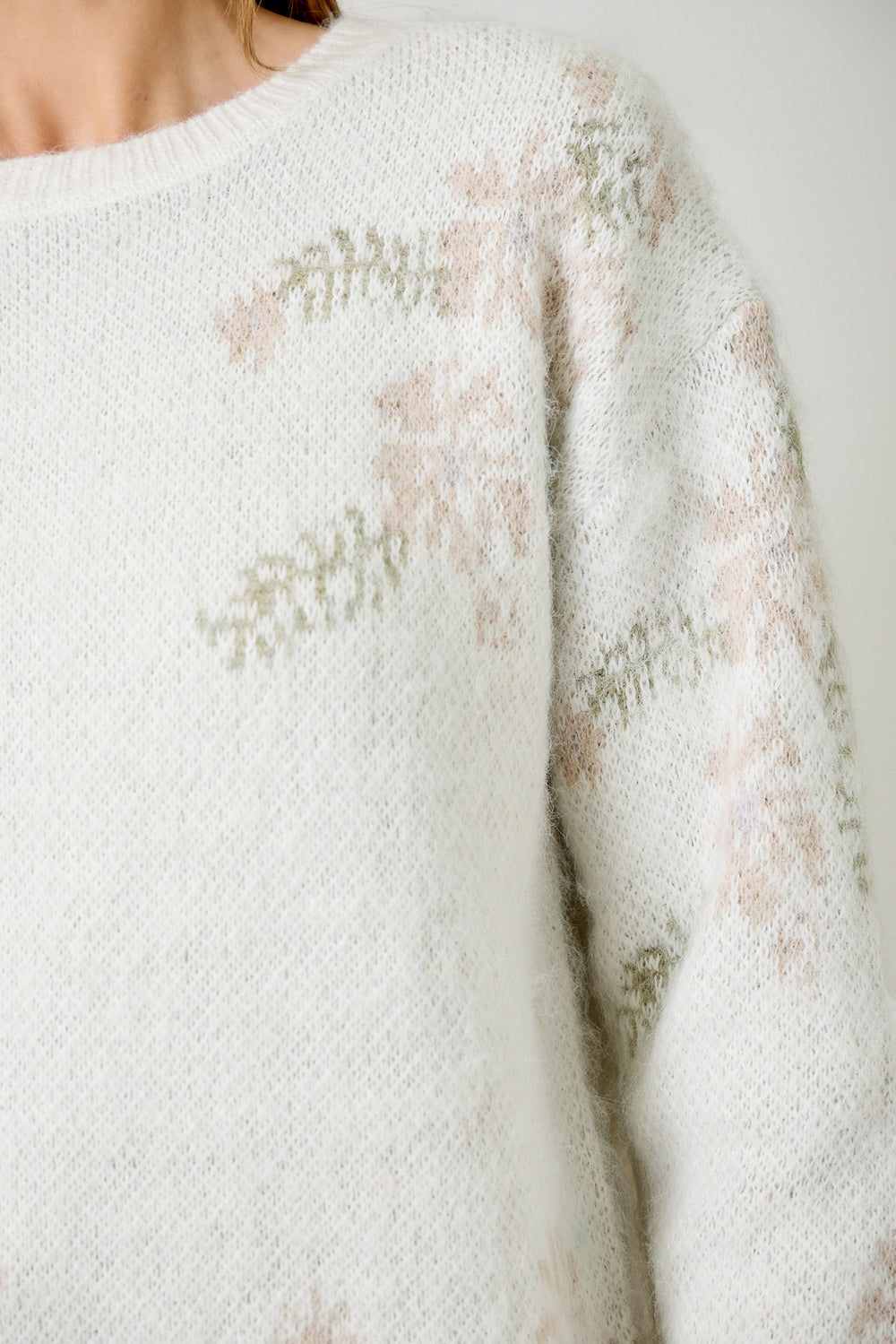 Soft Bloom Floral Sweater