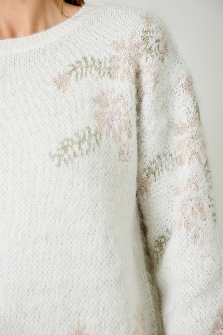 Soft Bloom Floral Sweater