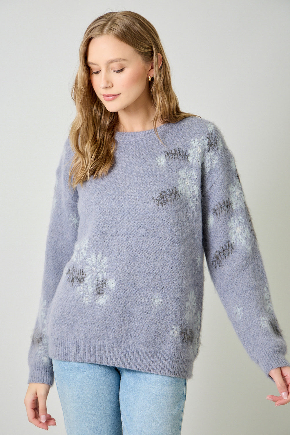 Soft Bloom Floral Sweater