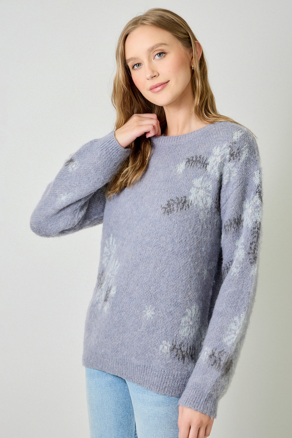 Soft Bloom Floral Sweater