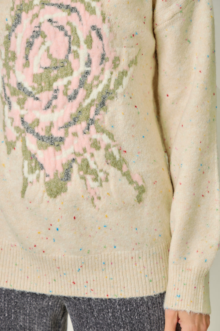 Confetti & Roses Turtleneck
