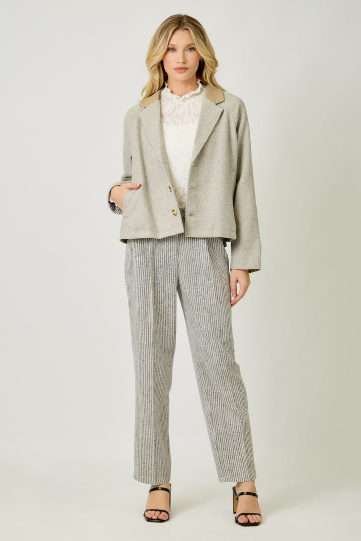 Frankie Mixed Media Jacket, Final Sale