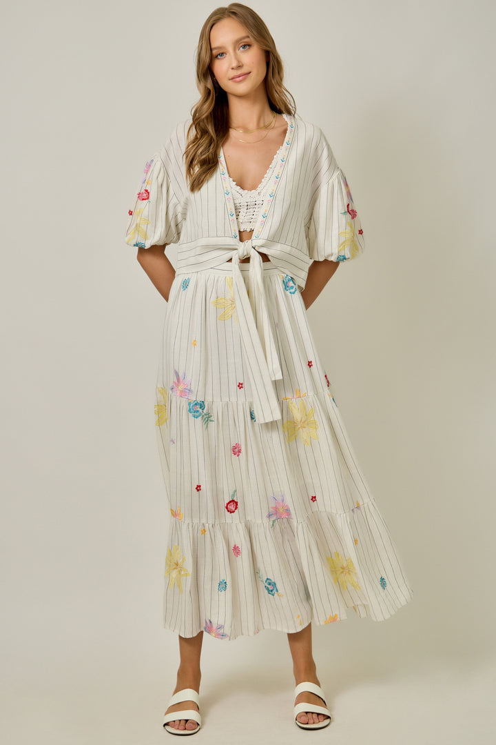 Breezy Boho Tiered Skirt, Final Sale