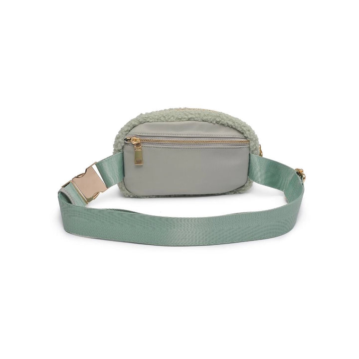 Santi Sherpa Belt Bag, Sage