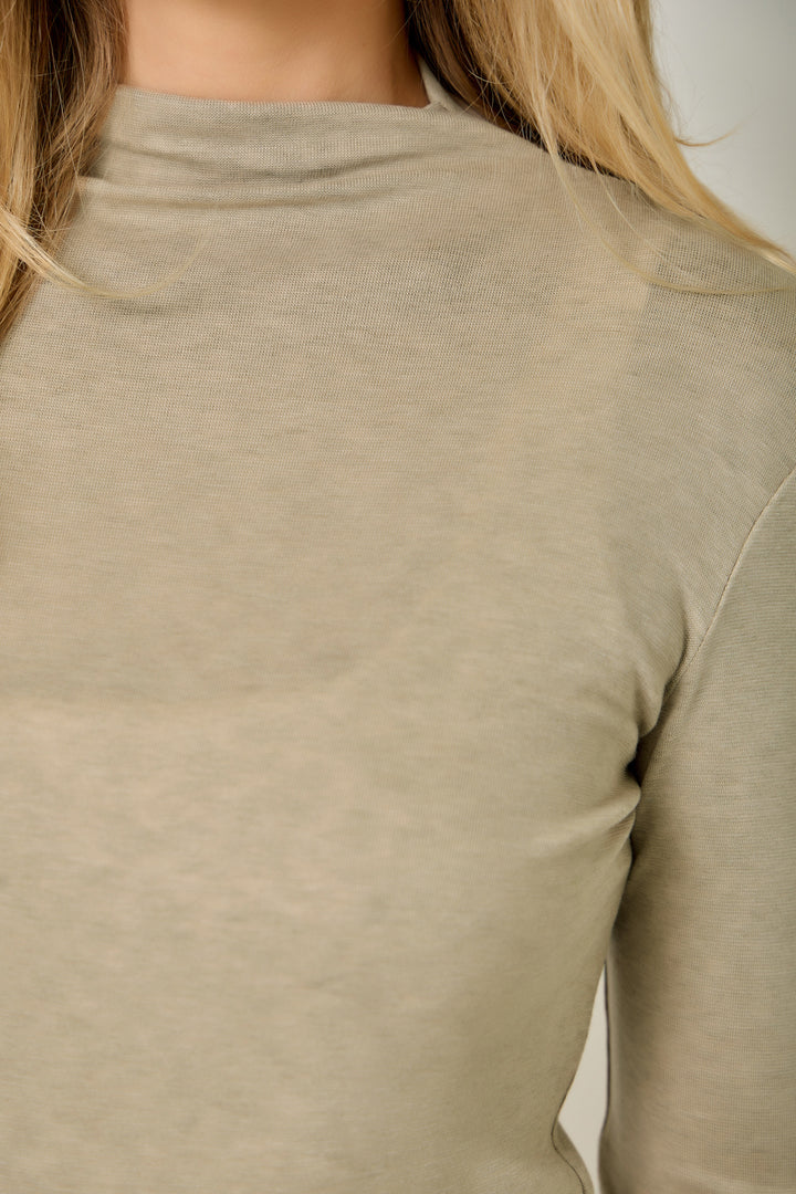 Signature Layer Mock Neck Top