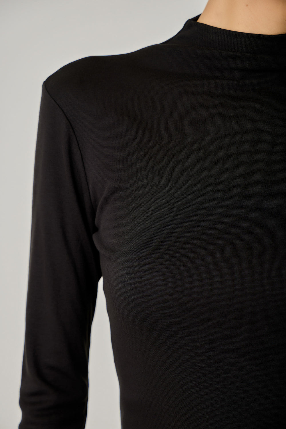 Signature Layer Mock Neck Top