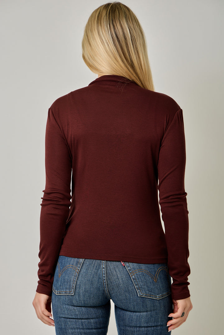 Signature Layer Mock Neck Top