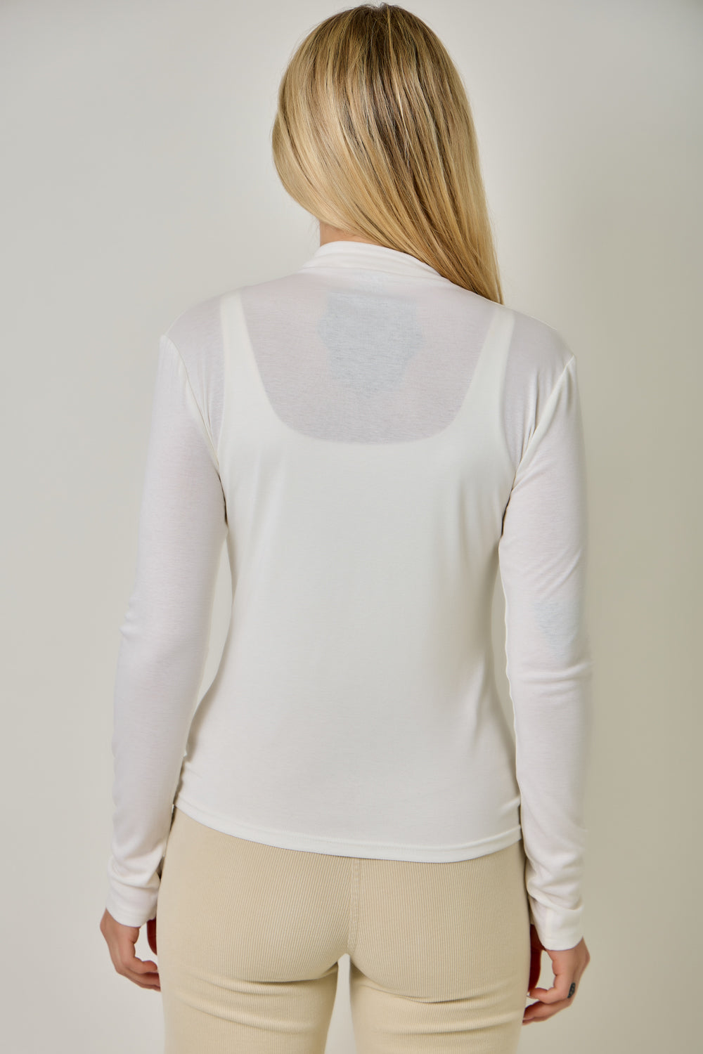 Signature Layer Mock Neck Top