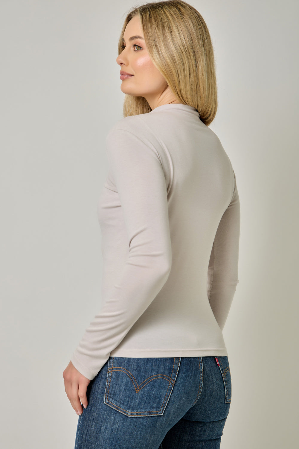 Signature Layer Mock Neck Top