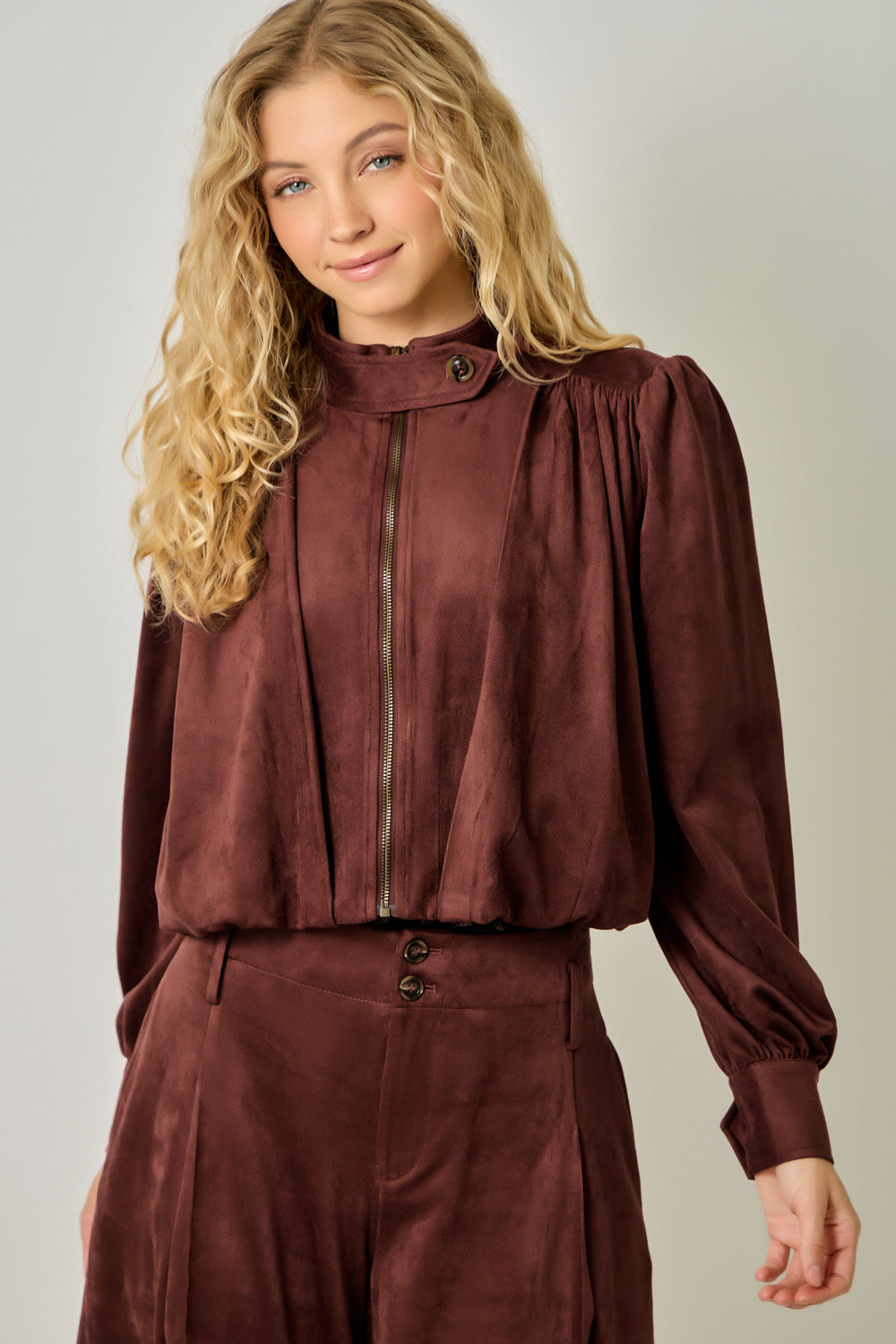 Rowan Gathered Blouson Jacket