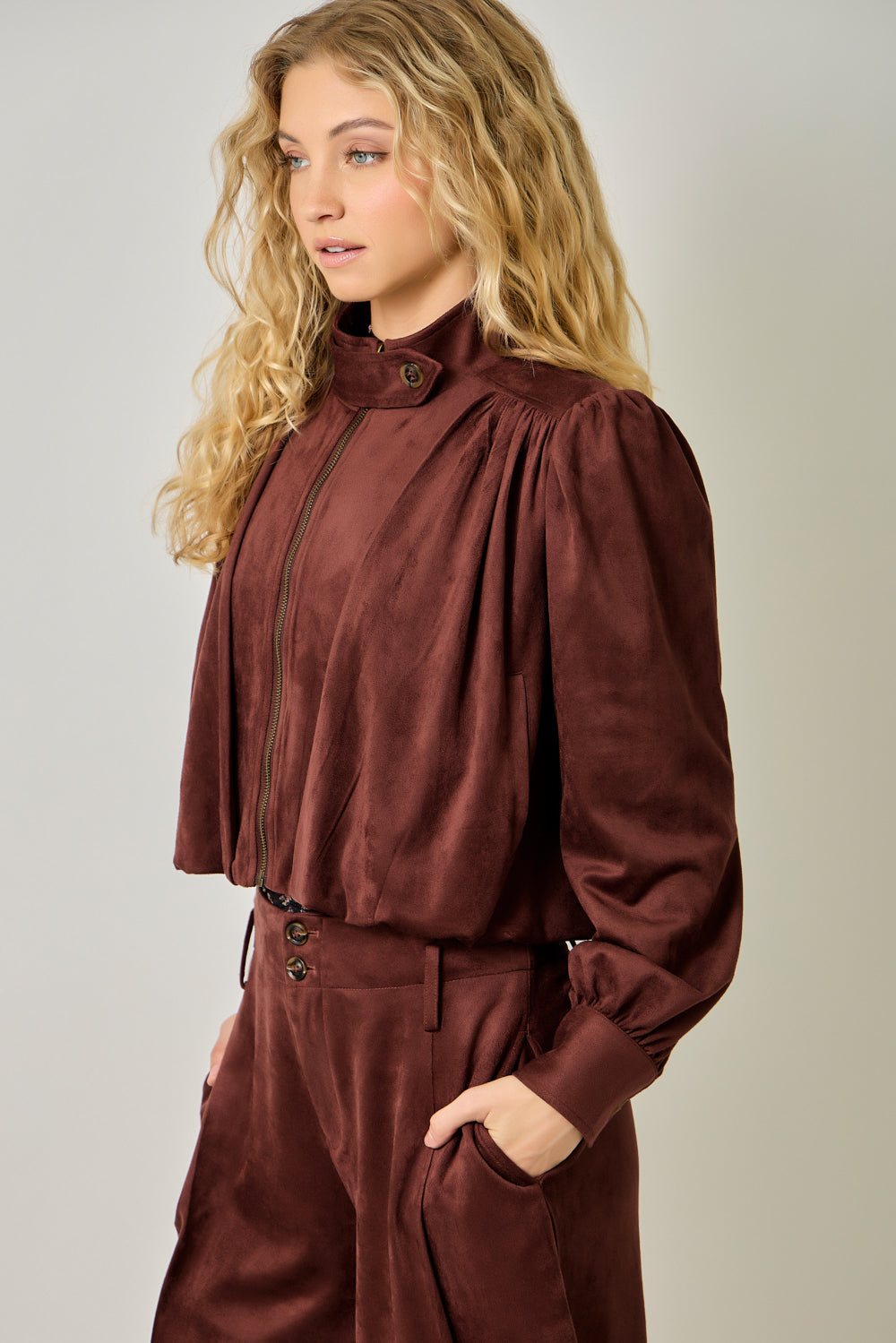 Rowan Gathered Blouson Jacket