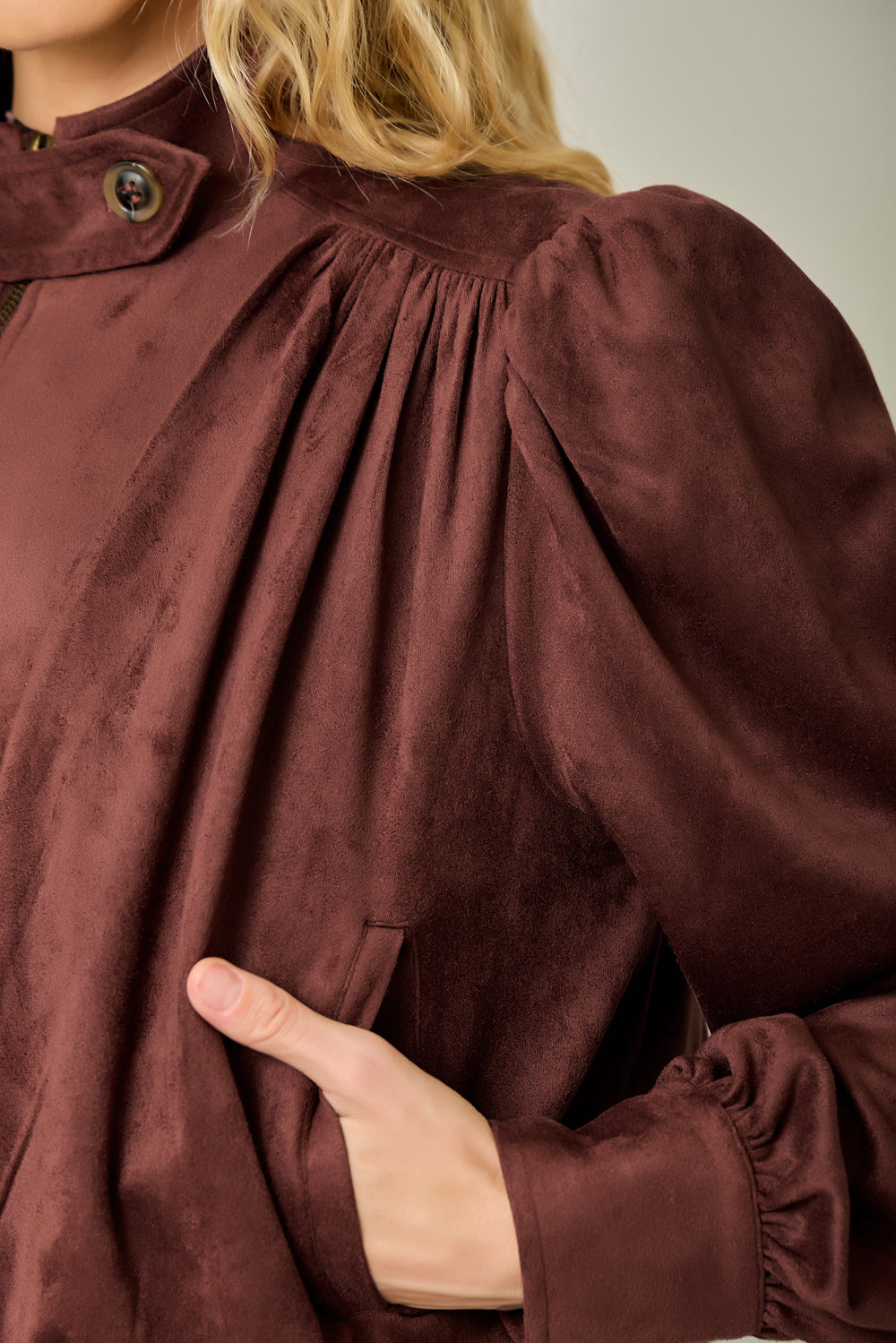 Rowan Gathered Blouson Jacket