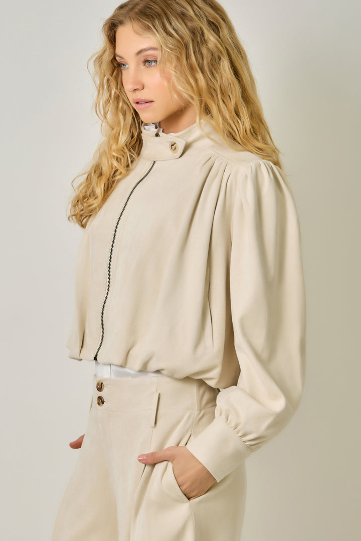 Rowan Gathered Blouson Jacket