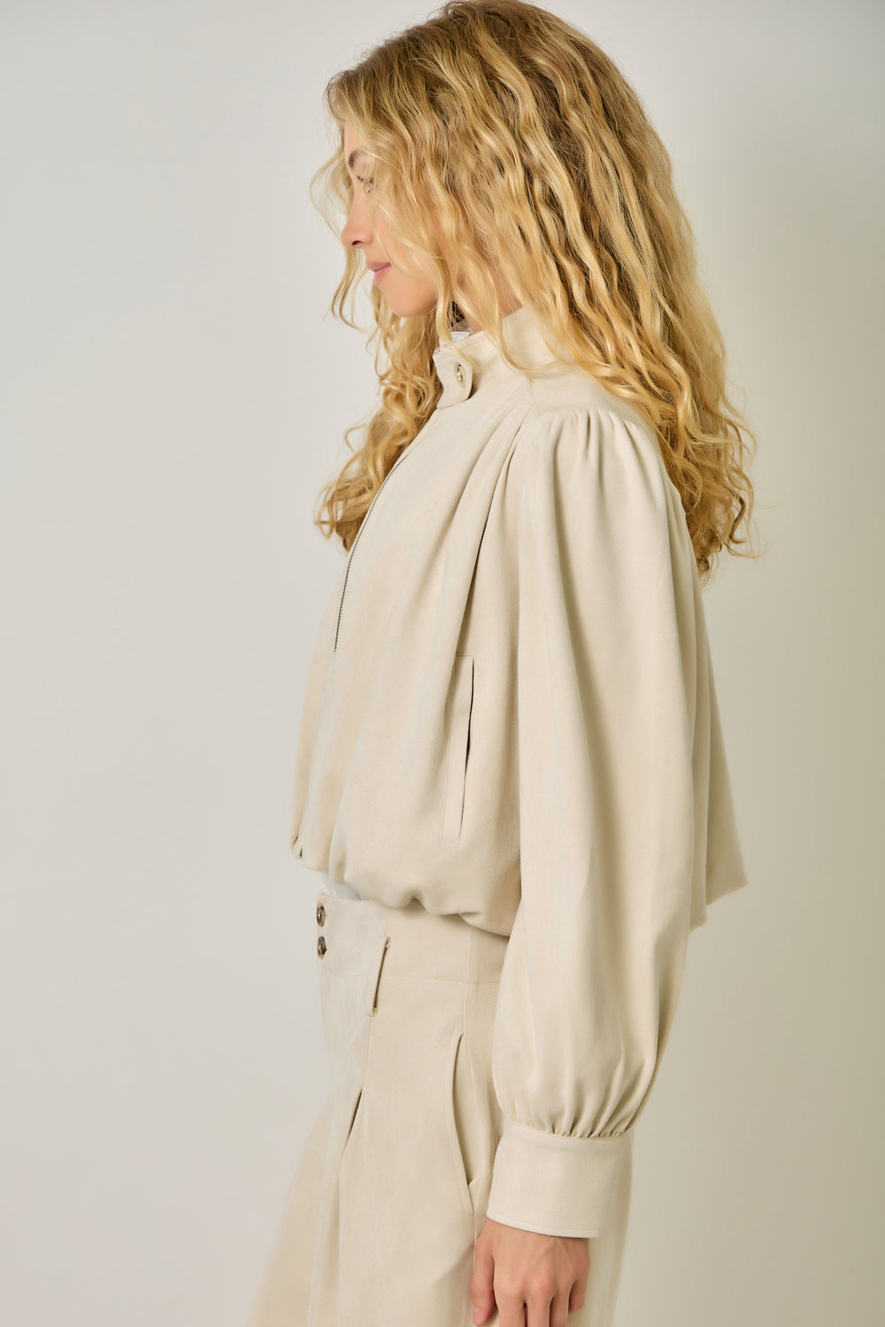 Rowan Gathered Blouson Jacket