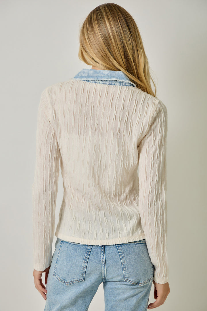 Surrey Textured Knit Henley