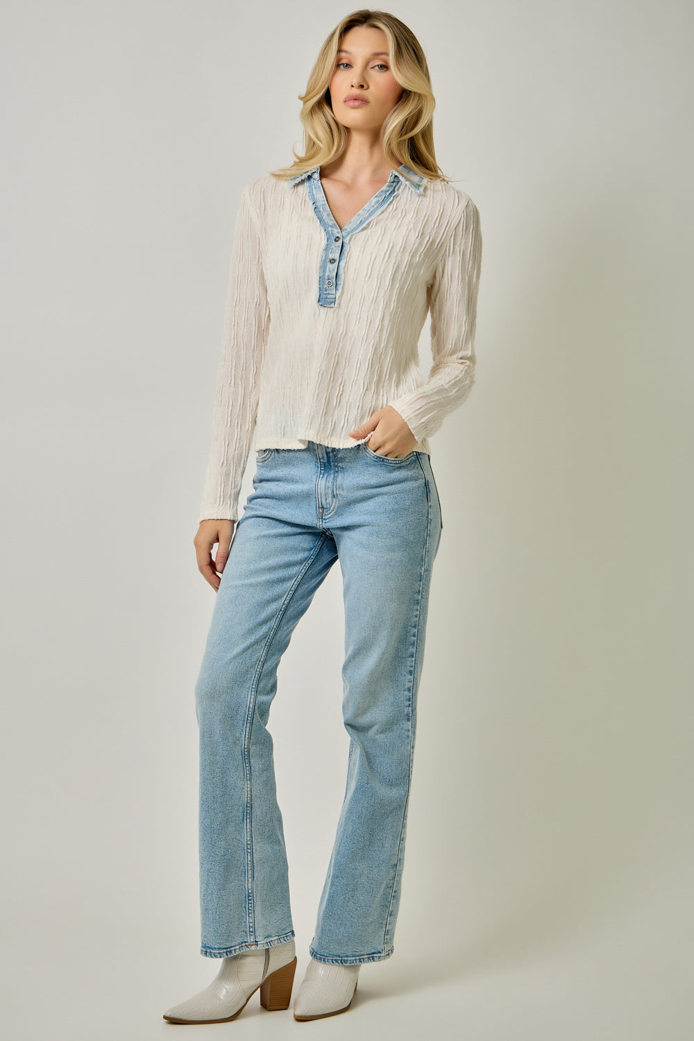 Surrey Textured Knit Henley