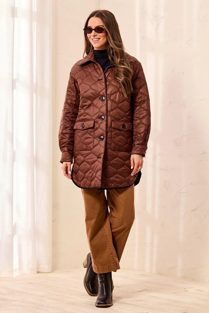 Chocolate &amp; Black Reversible Coat