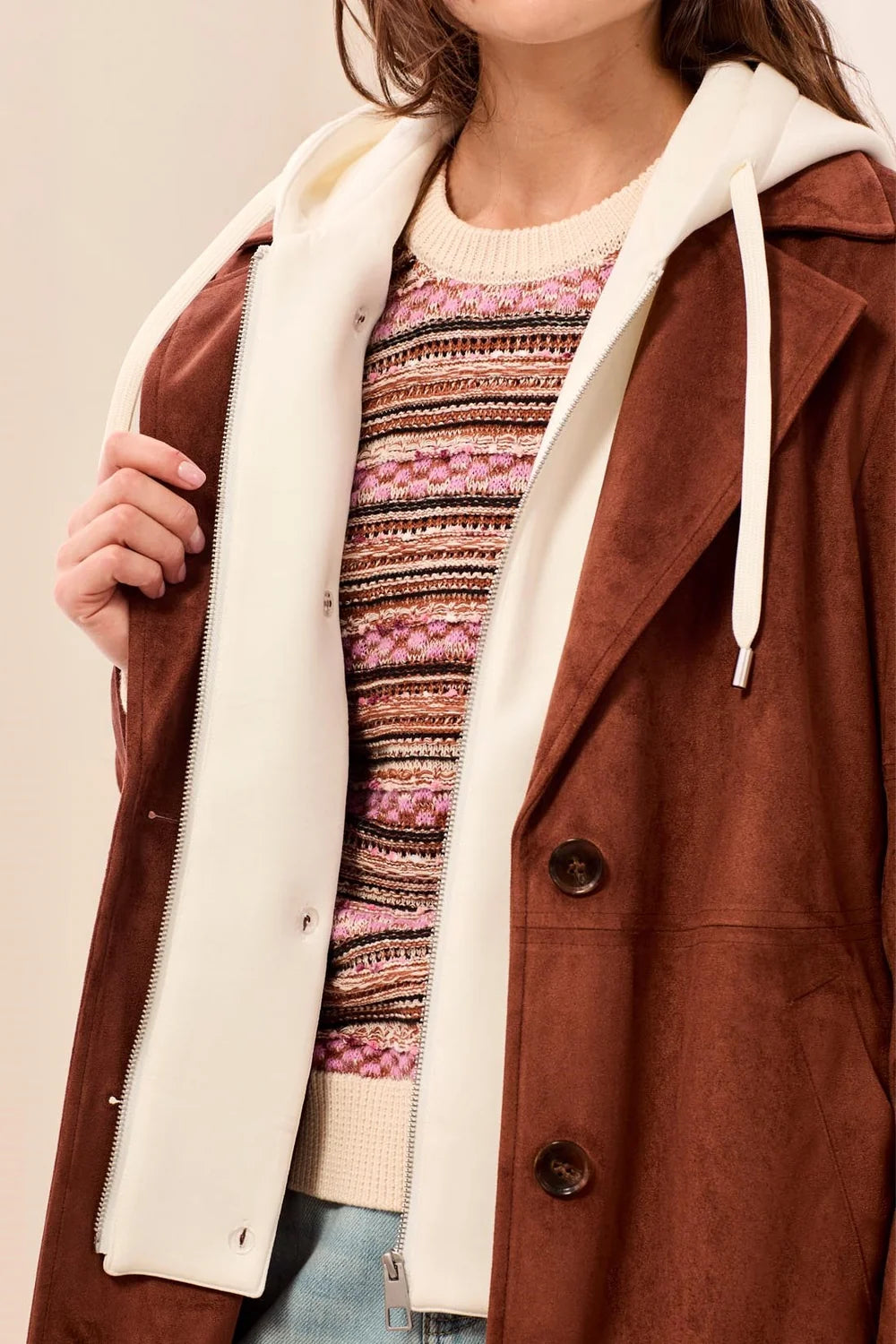 Mona Suede Trench