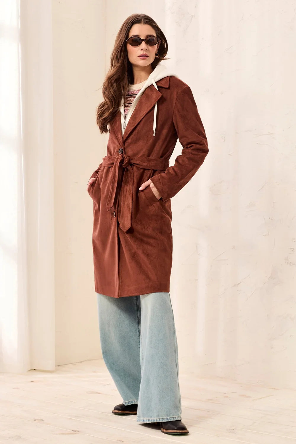 Mona Suede Trench