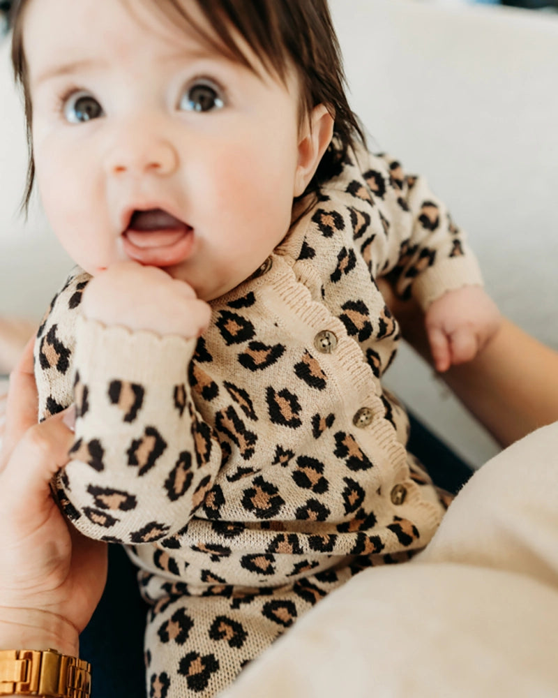 Leopard Baby Cardigan