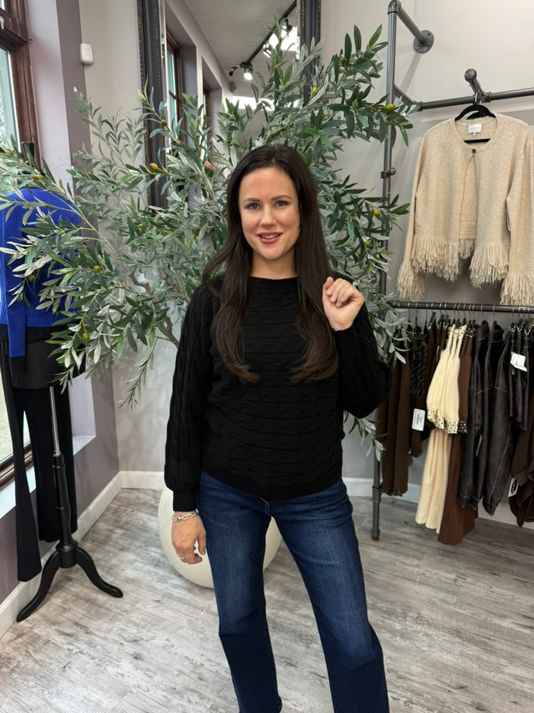 Cable Knit Dolman Sweater