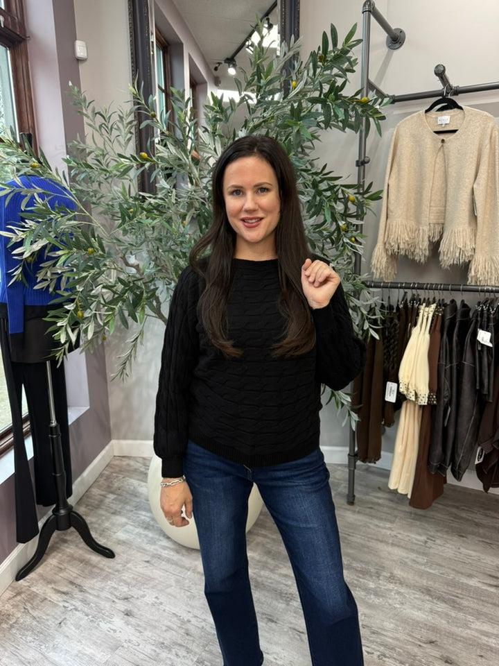 Cable Knit Dolman Sweater