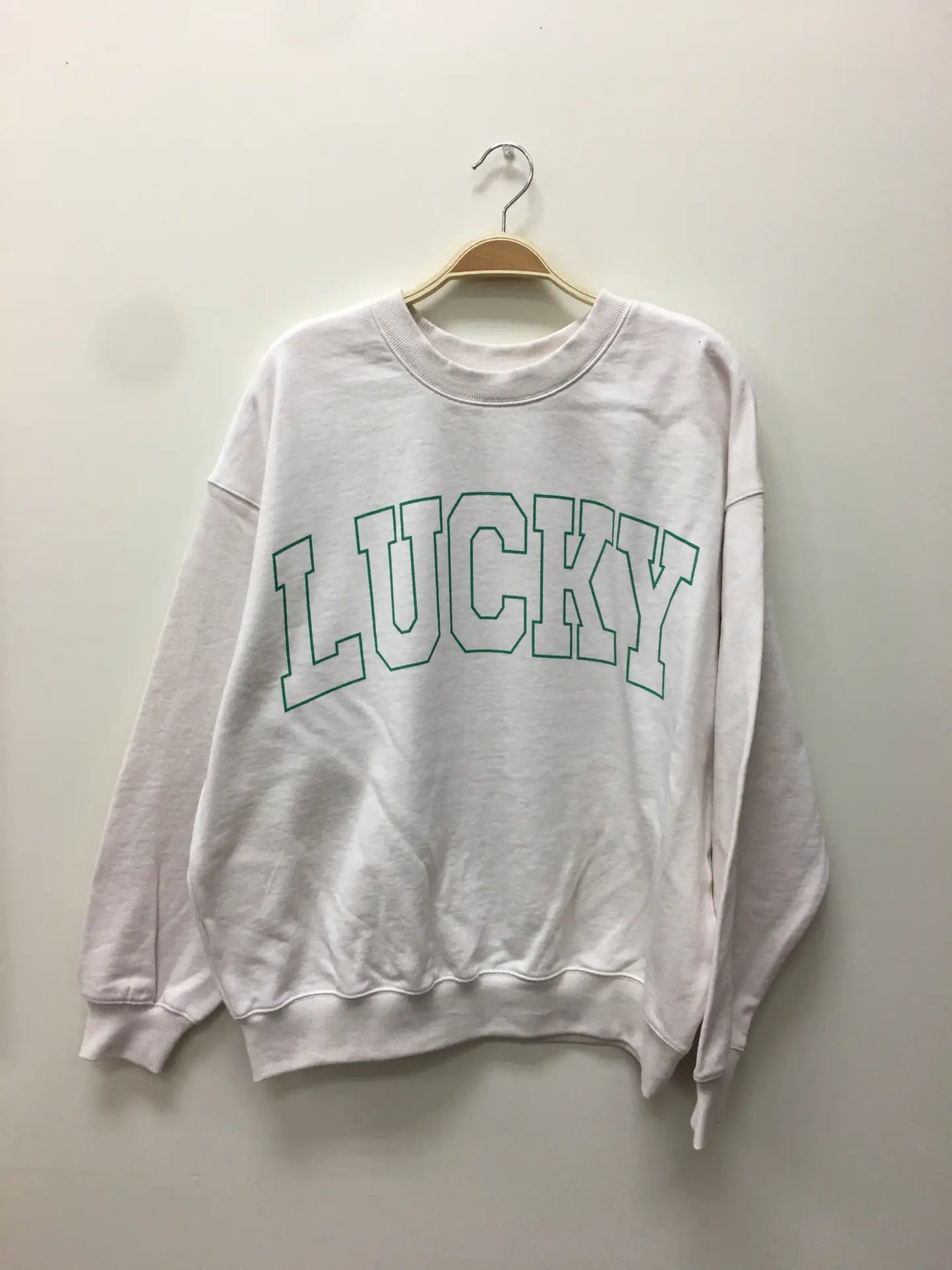 Lucky Girl Sweatshirt, White