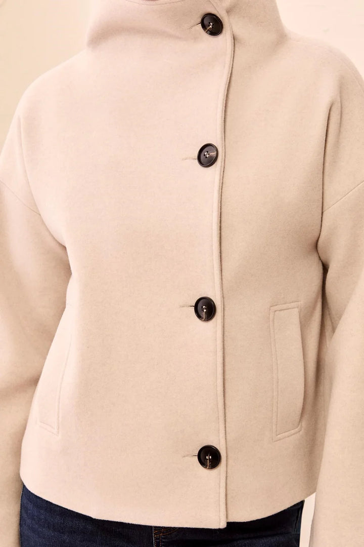 Funnel Neck Coat