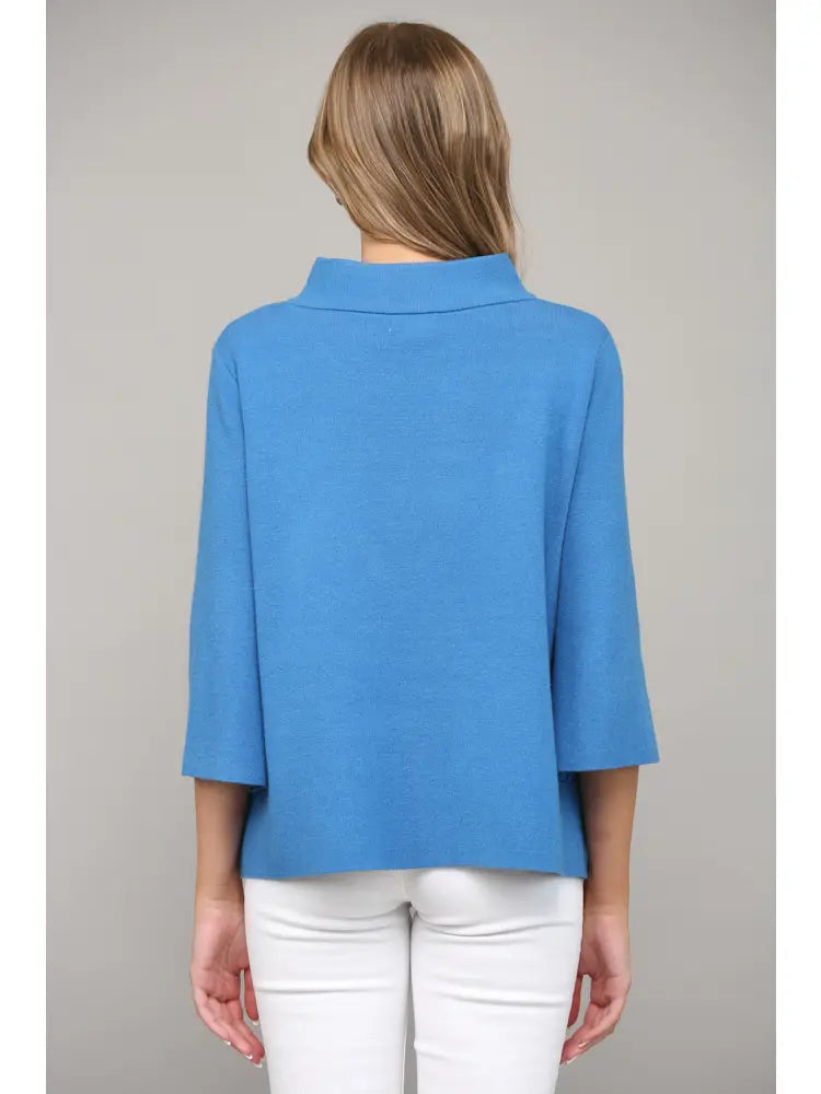 Signature Mock Neck Sweater