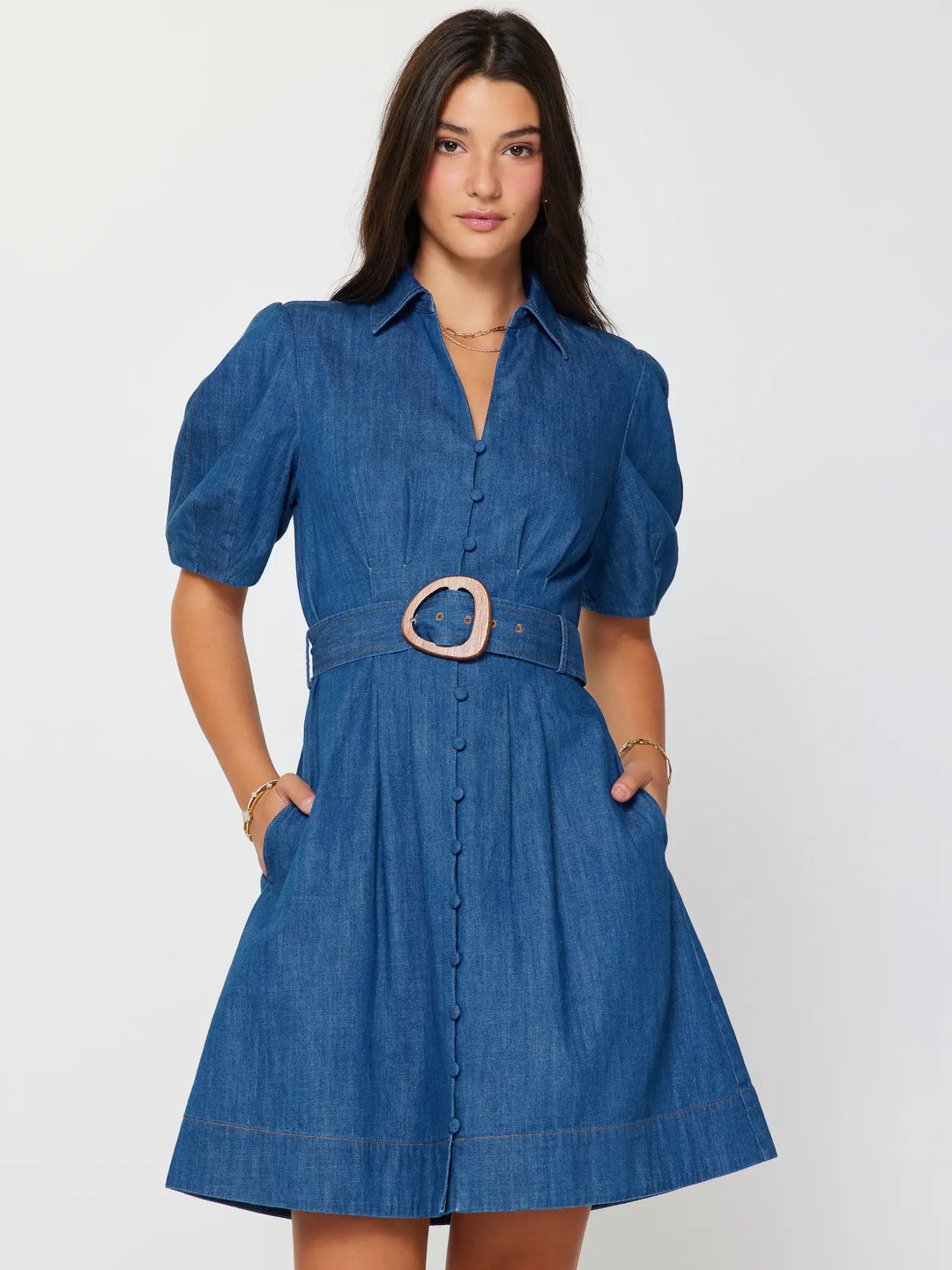 Bluebell Denim Dress 2590175-1 Current Air Denim / XS Bluebell Denim Dress 2590175-1 Current Air Denim / XS