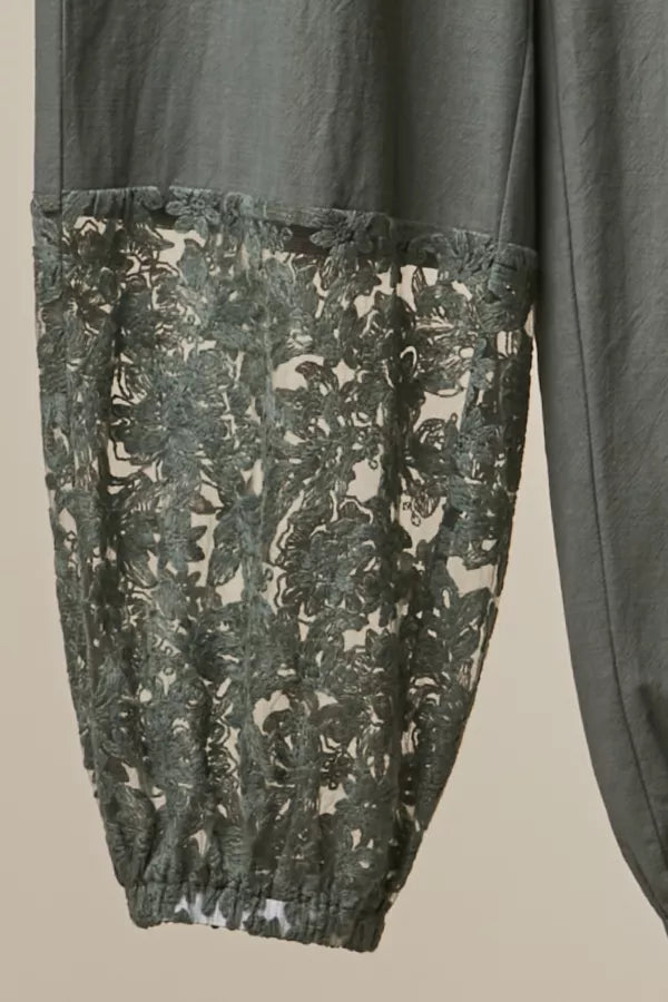 Desert Sage Lace Joggers