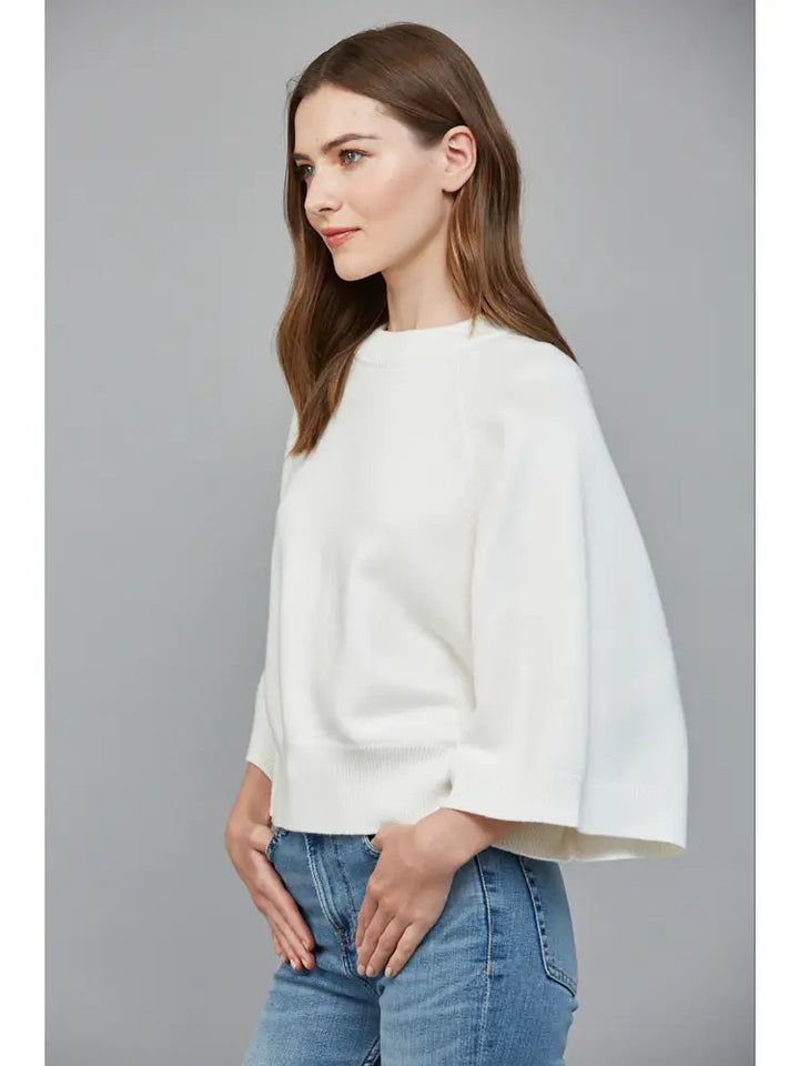 Carey Cream Wide Sleeve Sweater