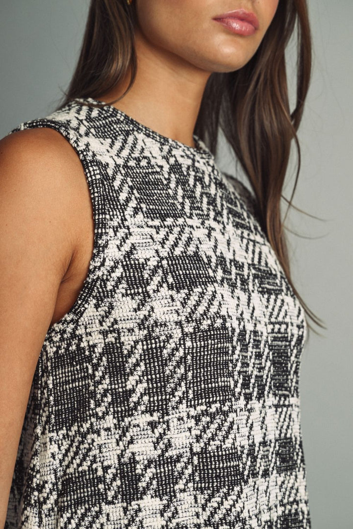 Snowfall Tweed Shift Dress