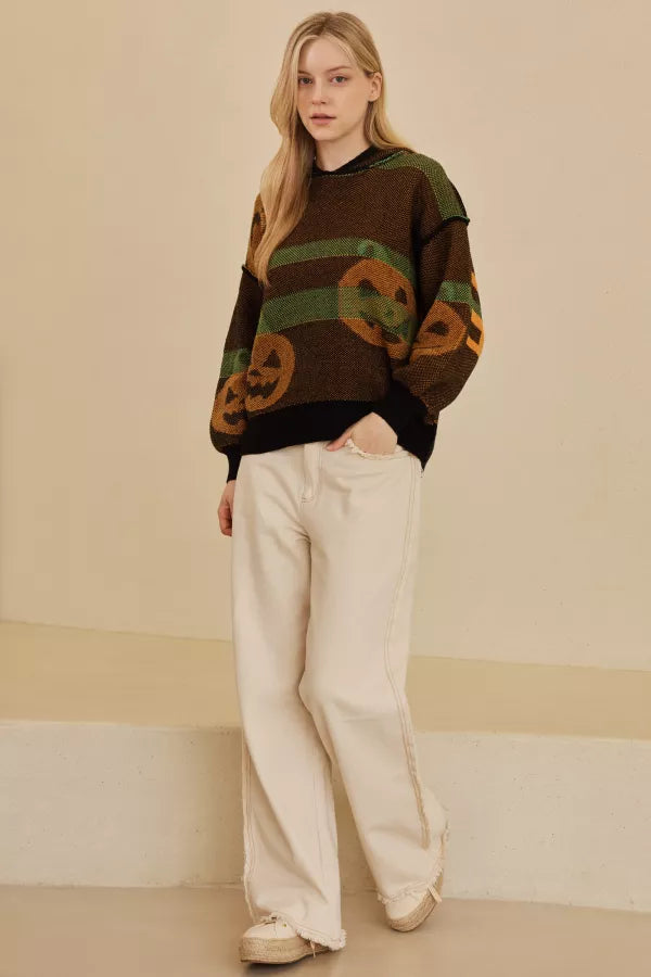 Trick or Treat Hooded Sweater, Final Sale