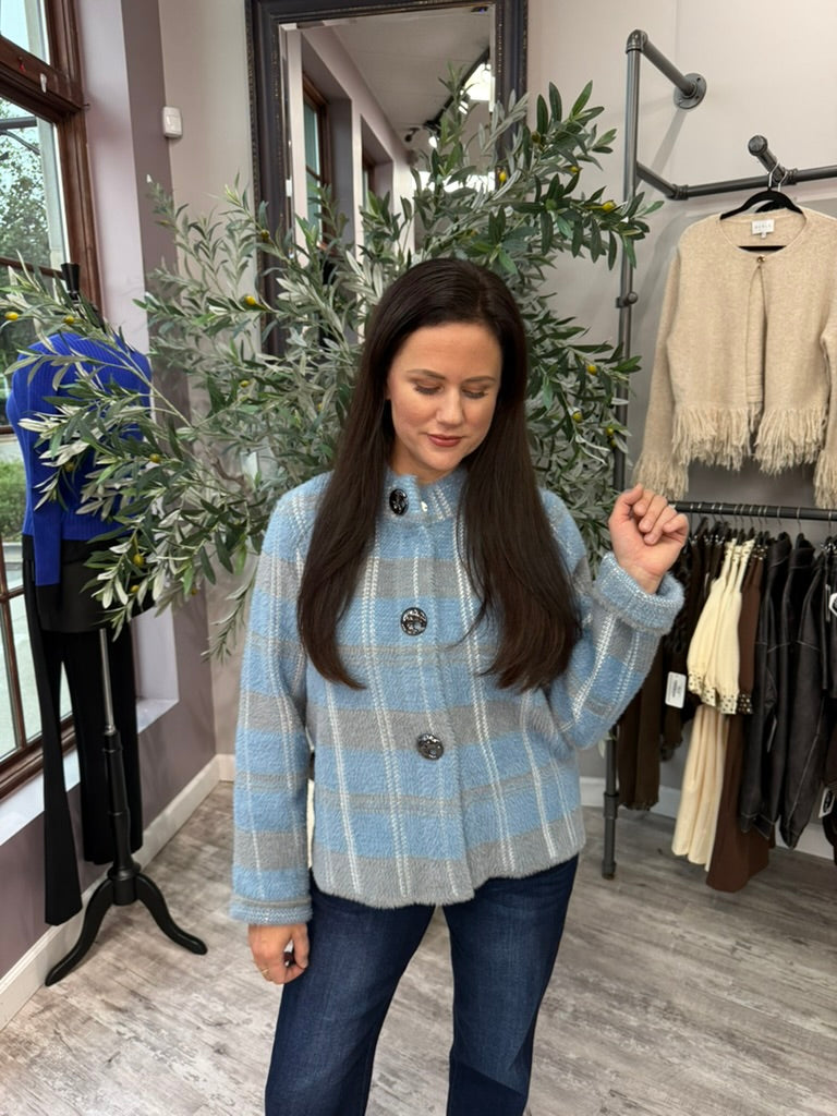 Blue Hour Plaid Jacket