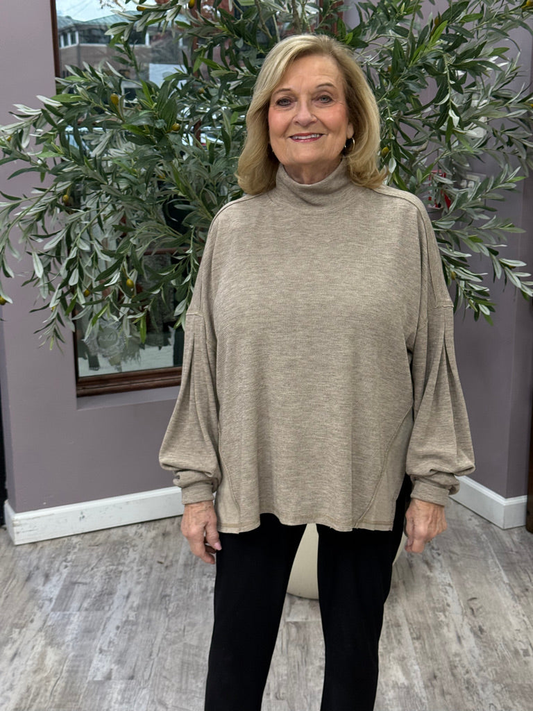 Leila Lantern Sleeve Sweater