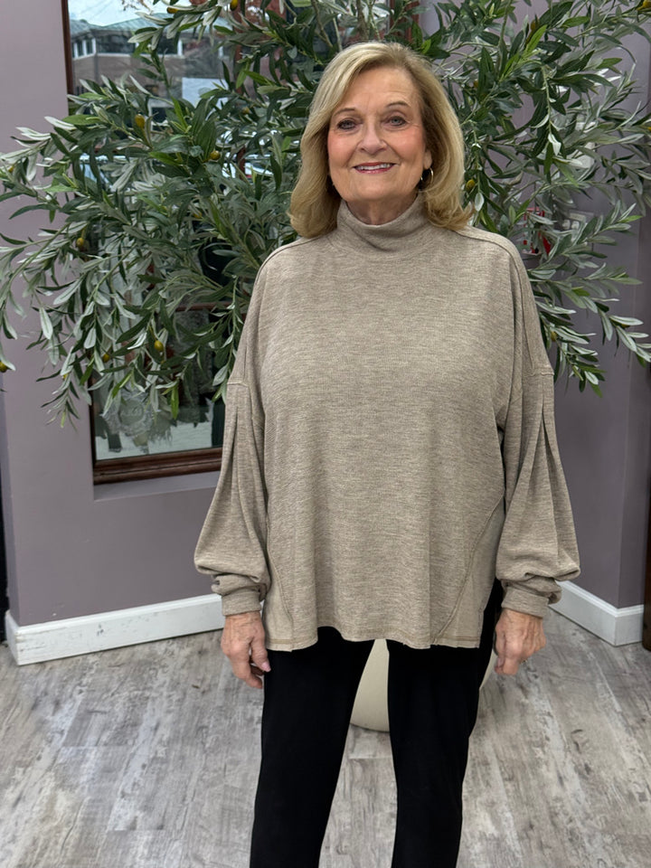 Leila Lantern Sleeve Sweater