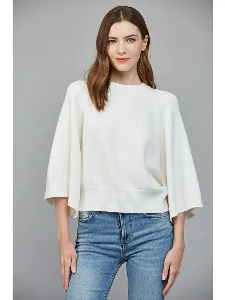 Carey Cream Wide Sleeve Sweater