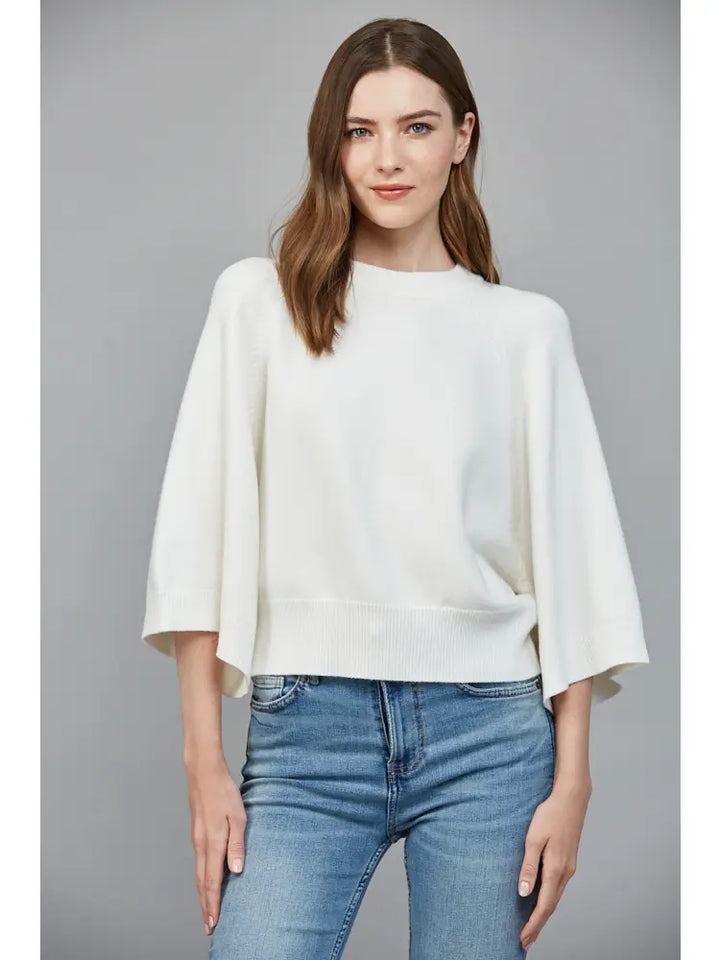 Carey Cream Wide Sleeve Sweater