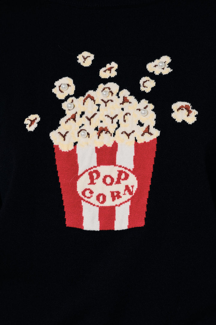 Movie Night Popcorn Sweater