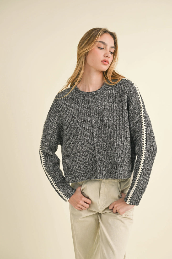 Harvest Stitch Sleeve Sweater