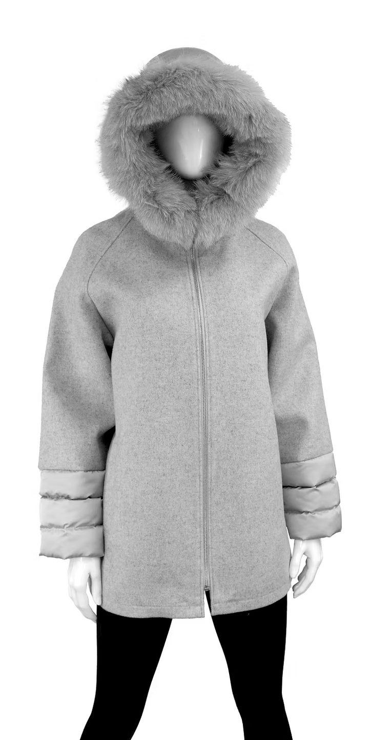 Snowdrift Puff Cuff Coat