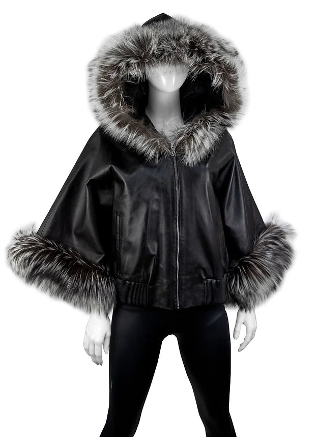 Melrose Fox Fur Trimmed Jacket