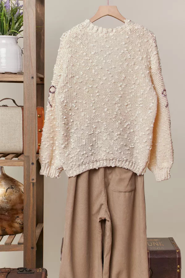 Ribbons & Snow Cardigan