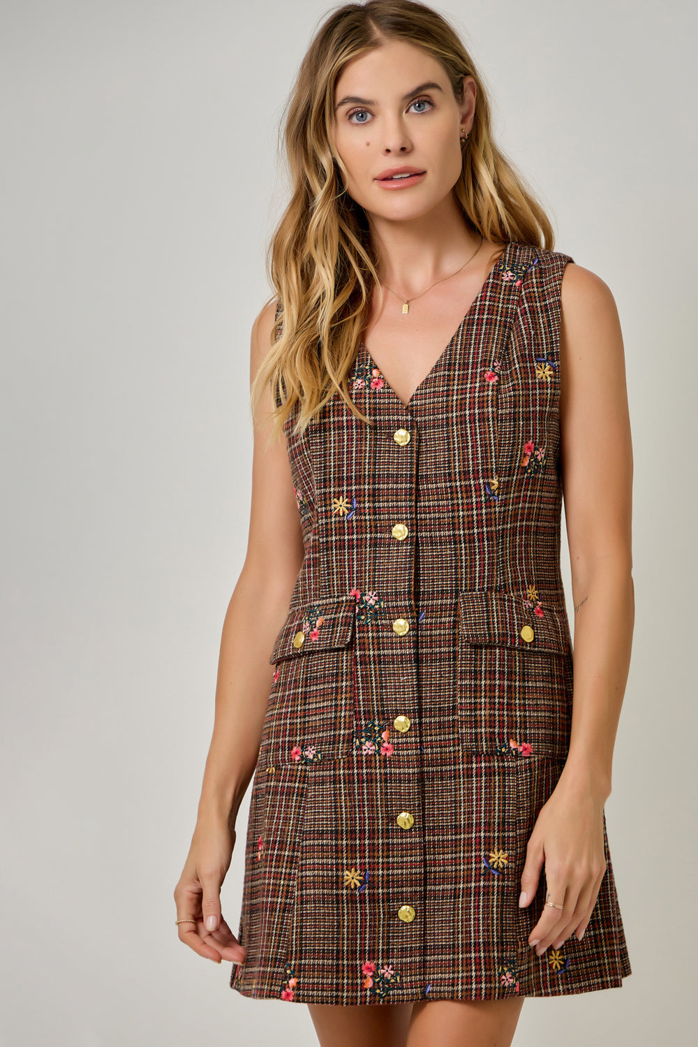 Autumn Glen Plaid Vest Dress