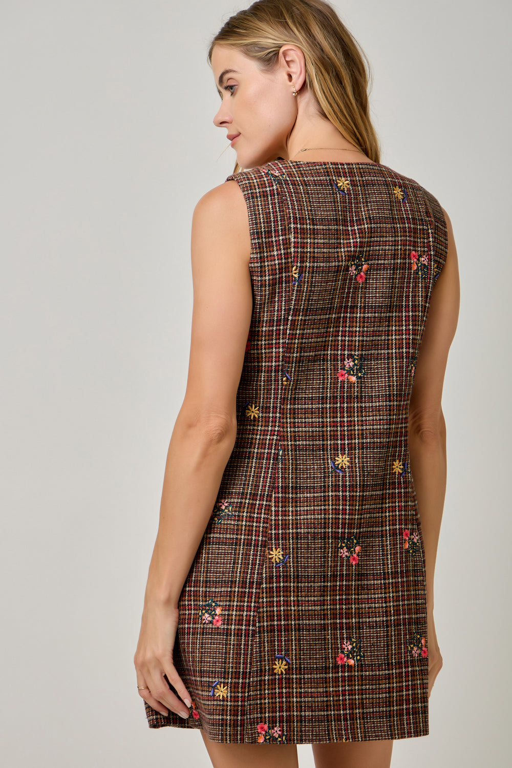 Autumn Glen Plaid Vest Dress